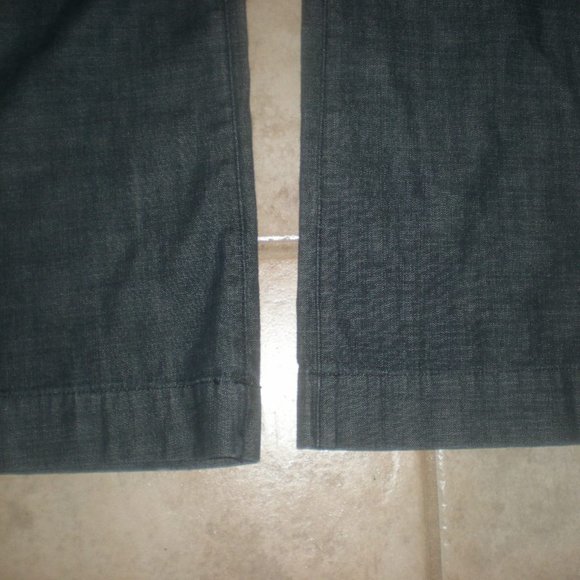 WASH JEANS  TROUSER   FLARE WIDE LEG    SIZE 28   Dark - Picture 3 of 6
